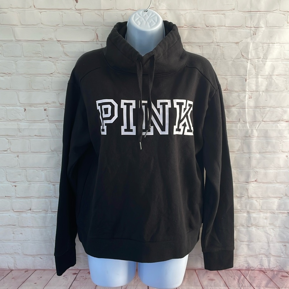 PINK Victoria’s Secret black sweatshirt size XS